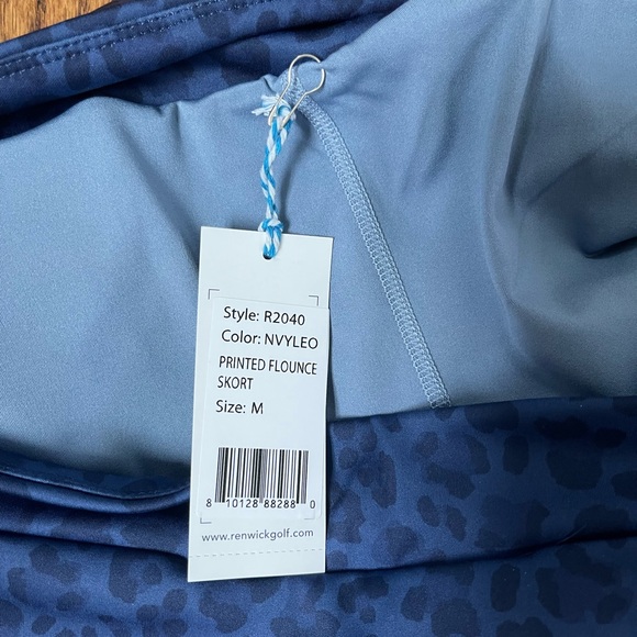 NWT - Renwick Navy blue Leopard Print Skort - Picture 4 of 4